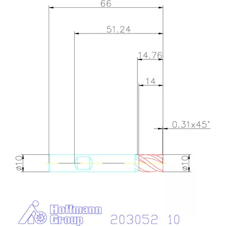 Holex Holex Pro Steel VHM nagyoló maró HPC 10 mm