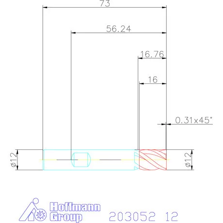 Holex Holex Pro Steel VHM nagyoló maró HPC 12 mm