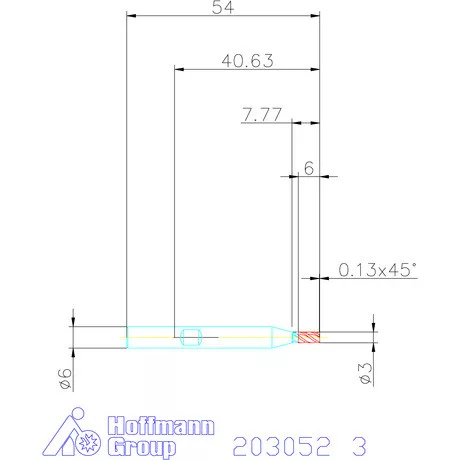 Holex Holex Pro Steel VHM nagyoló maró HPC 3 mm