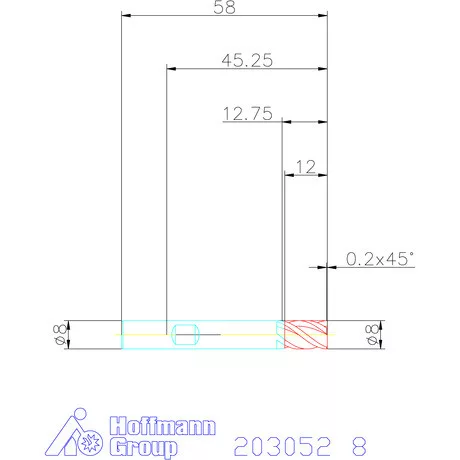 Holex Holex Pro Steel VHM nagyoló maró HPC 8 mm