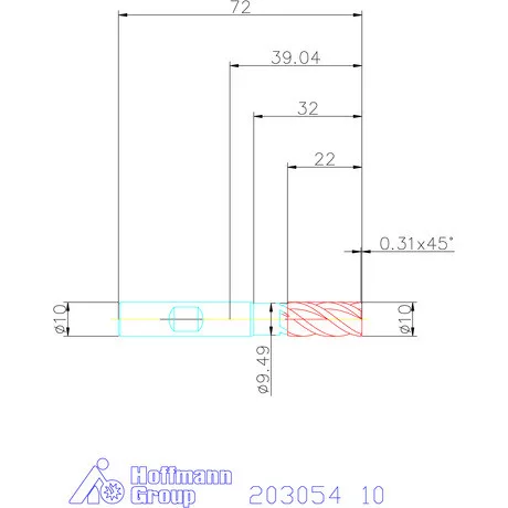 Holex Holex Pro Steel VHM nagyoló maró HPC 10 mm