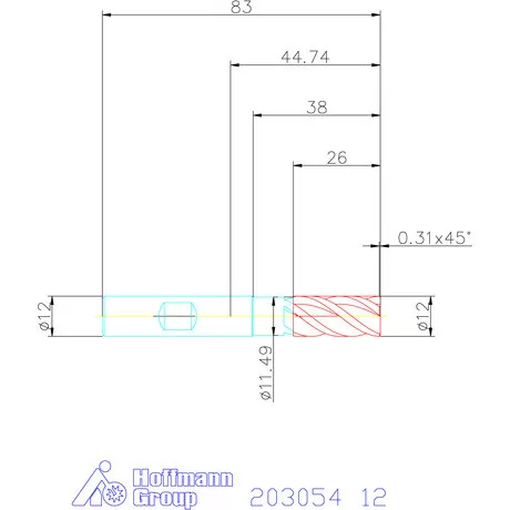 Holex Holex Pro Steel VHM nagyoló maró HPC 12 mm