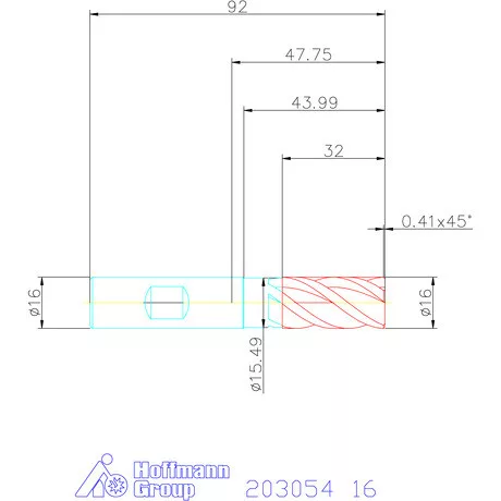 Holex Holex Pro Steel VHM nagyoló maró HPC 16 mm