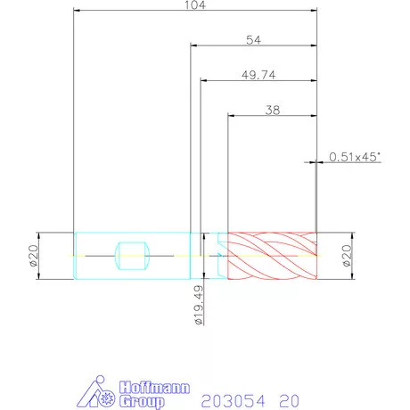 Holex Holex Pro Steel VHM nagyoló maró HPC 20 mm