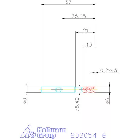 Holex Holex Pro Steel VHM nagyoló maró HPC 6 mm