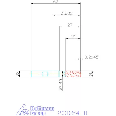 Holex Holex Pro Steel VHM nagyoló maró HPC 8 mm