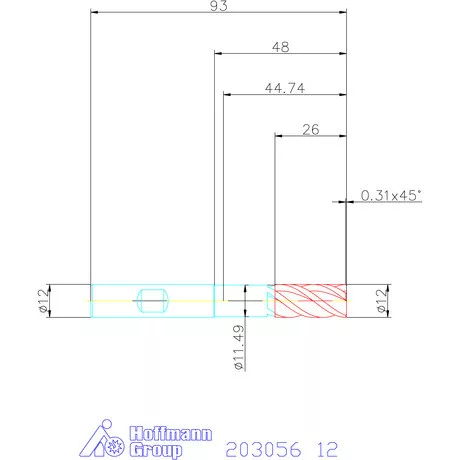 Holex Holex Pro Steel VHM nagyoló maró HPC 12 mm