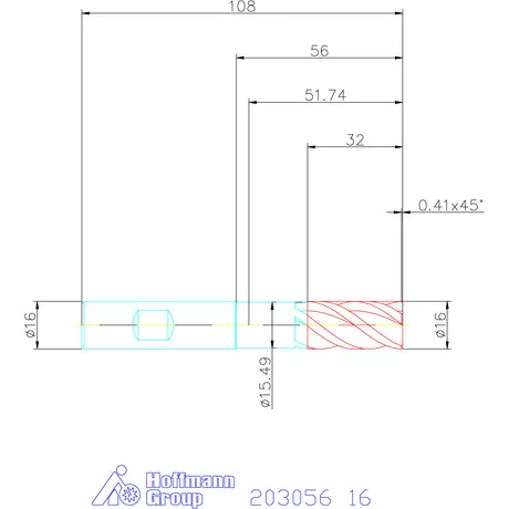 Holex Holex Pro Steel VHM nagyoló maró HPC 16 mm