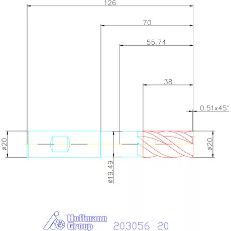Holex Holex Pro Steel VHM nagyoló maró HPC 20 mm
