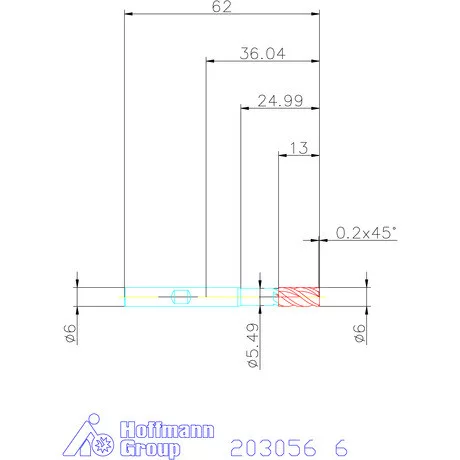 Holex Holex Pro Steel VHM nagyoló maró HPC 6 mm