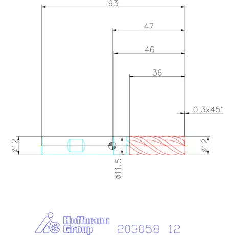 Holex Holex Pro Steel VHM nagyoló maró HPC 12 mm