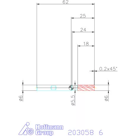 Holex Holex Pro Steel VHM nagyoló maró HPC 6 mm