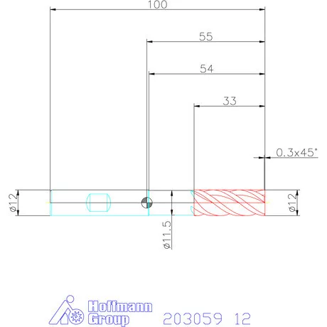 Holex Holex Pro Steel VHM nagyoló maró HPC 12 mm