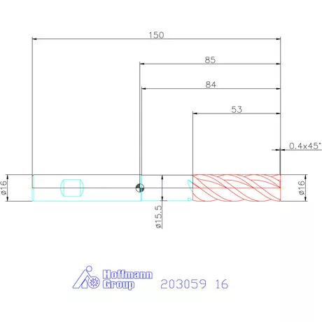 Holex Holex Pro Steel VHM nagyoló maró HPC 16 mm