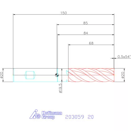 Holex Holex Pro Steel VHM nagyoló maró HPC 20 mm
