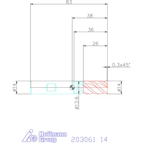 Garant VHM nagyoló maró MTC 14 mm