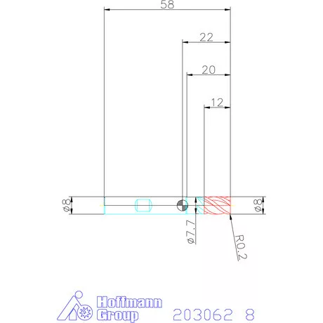 Garant Garant Master UNI VHM szármaró HPC 8 mm