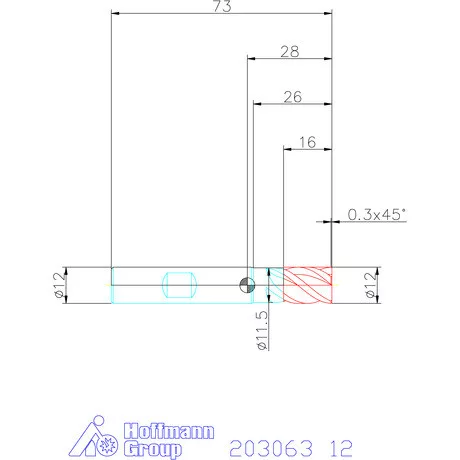 Holex Holex Pro UNI VHM szármaró HPC 12 mm
