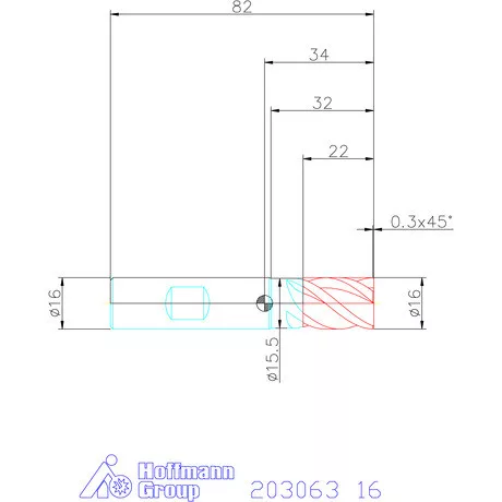 Holex Holex Pro UNI VHM szármaró HPC 16 mm