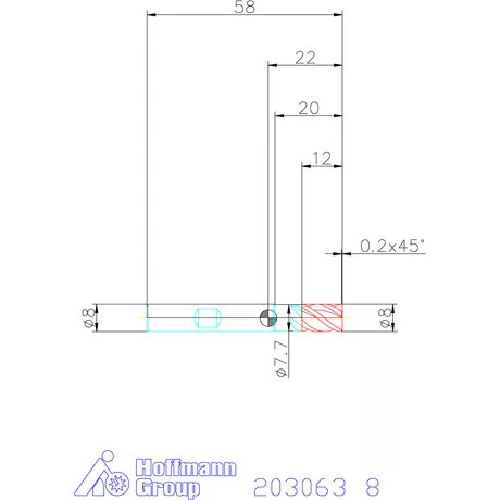 Holex Holex Pro UNI VHM szármaró HPC 8 mm