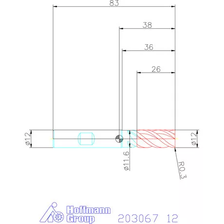 Garant Garant Master UNI VHM szármaró HPC 12 mm