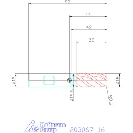 Garant Garant Master UNI VHM szármaró HPC 16 mm