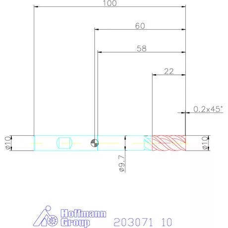 Garant VHM nagyoló maró MTC 10 mm