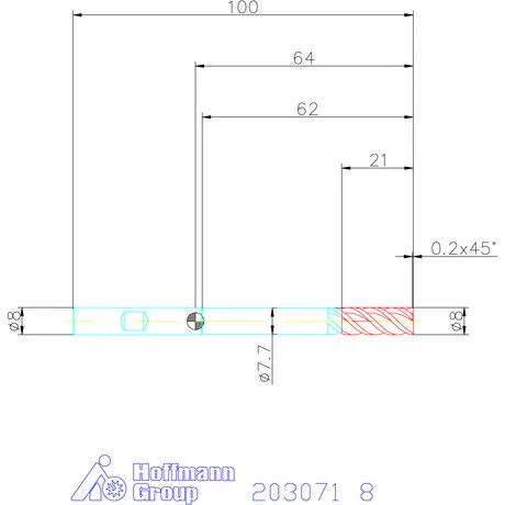 Garant VHM nagyoló maró MTC 8 mm