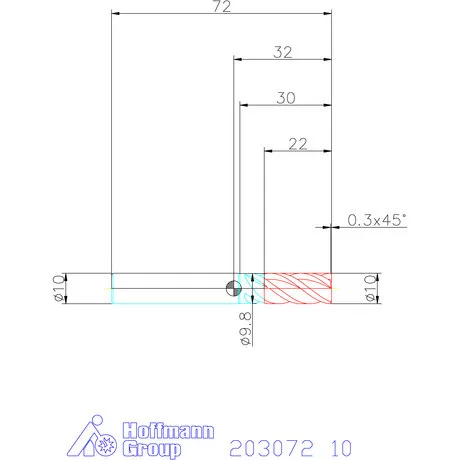Garant VHM nagyoló maró HPC 10 mm