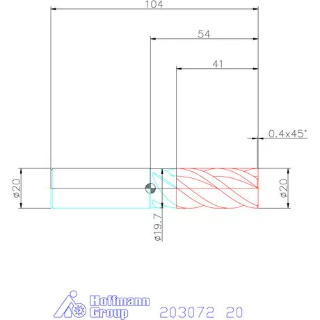 Garant VHM nagyoló maró HPC 20 mm