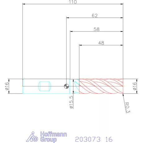 Garant Garant Master UNI VHM szármaró HPC 16 mm