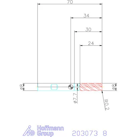 Garant Garant Master UNI VHM szármaró HPC 8 mm