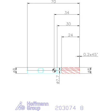 Holex Holex Pro UNI VHM nagyoló maró HPC 8 mm