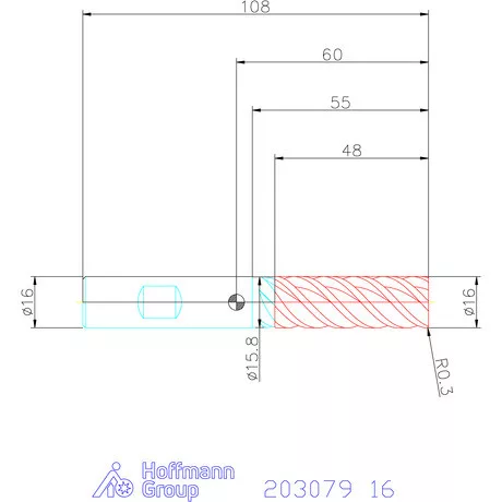 Garant VHM maró forgácstörőkkel TPC 16 mm