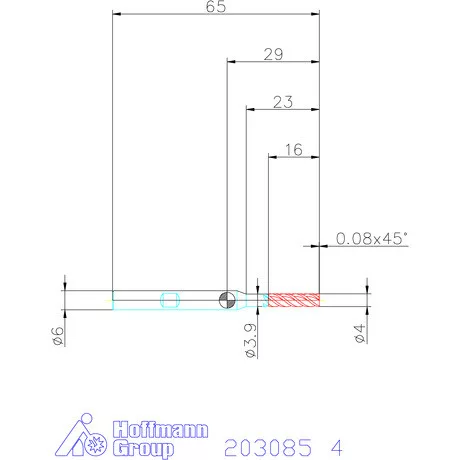Holex VHM maró forgácstörőkkel HPC 4 mm