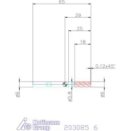 Holex VHM maró forgácstörőkkel HPC 6 mm