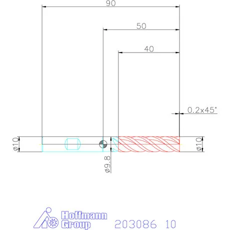 Holex VHM maró forgácstörőkkel TPC 10 mm
