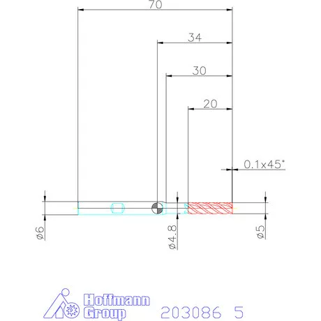 Holex VHM maró forgácstörőkkel TPC 5 mm