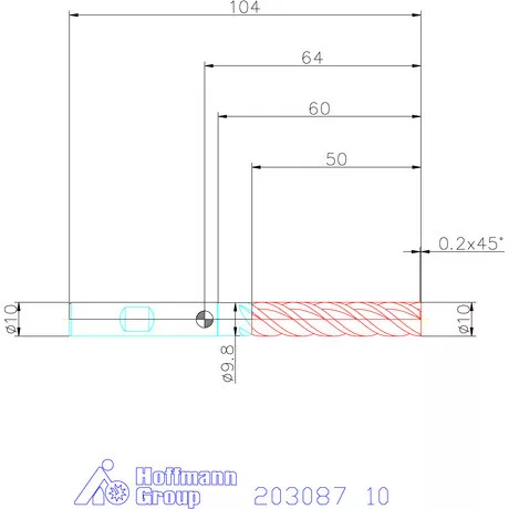 Holex VHM maró forgácstörőkkel TPC 10 mm