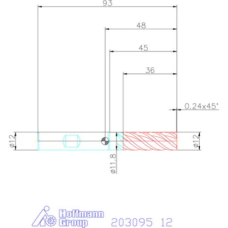 Holex VHM maró forgácstörőkkel TPC 12 mm