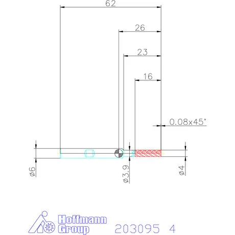 Holex VHM maró forgácstörőkkel TPC 4 mm