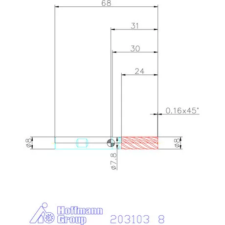 Garant VHM maró forgácstörőkkel TPC 8 mm