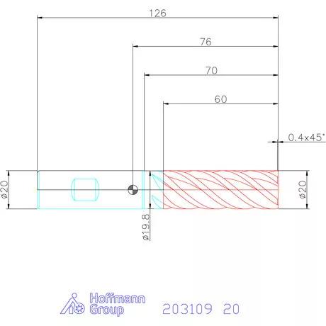Holex VHM maró forgácstörőkkel HPC 20 mm