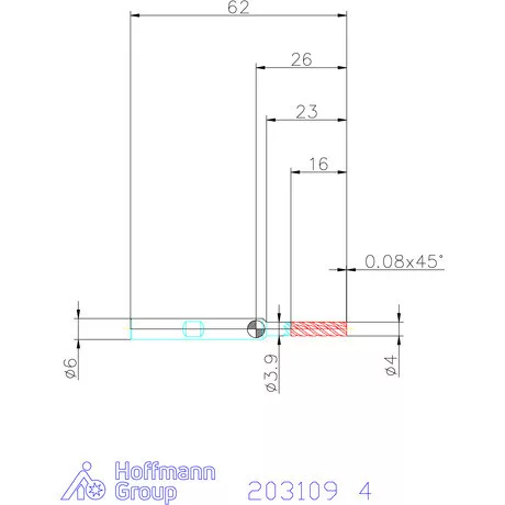 Holex VHM maró forgácstörőkkel HPC 4 mm