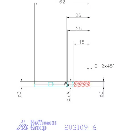 Holex VHM maró forgácstörőkkel HPC 6 mm