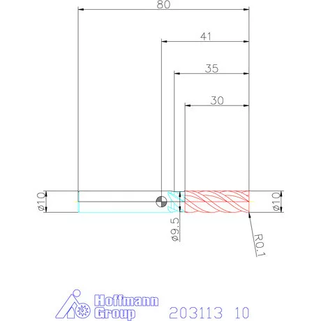 Garant Garant Master Alu VHM maró több forgácstörővel TPC 10 mm