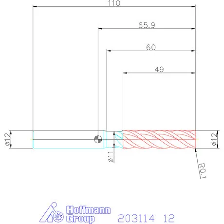 Garant Garant Master Alu VHM maró több forgácstörővel TPC 12 mm