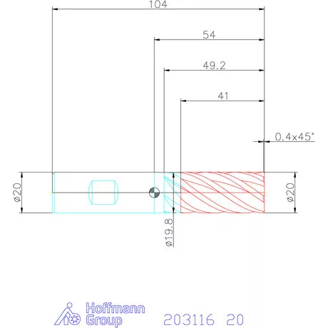 Garant Garant Master INOX VHM maró forgácstörőkkel HPC 20 mm