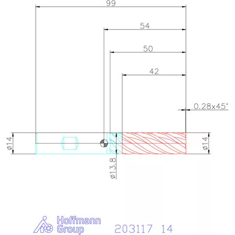 Garant Garant Master INOX VHM maró forgácstörőkkel TPC 14 mm