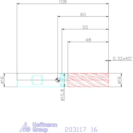 Garant Garant Master INOX VHM maró forgácstörőkkel TPC 16 mm